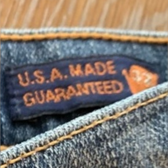 ☮️PEOPLE FOR PEACE☮️LOVE EMBROIDERED JEAN - Picture 12 of 13